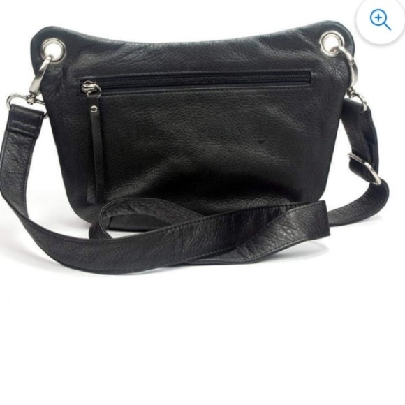 Osgoode Marley Logan Crossbody Bag Black Genuine Leather Classic Artisan - Picture 2 of 16